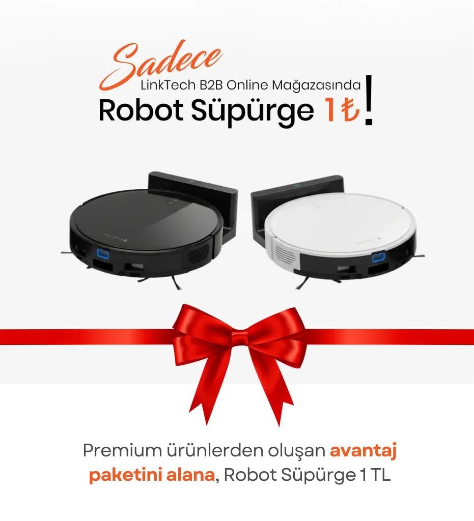LinkTech Premium Ürün Paketini Alana Robot Süpürge 1₺