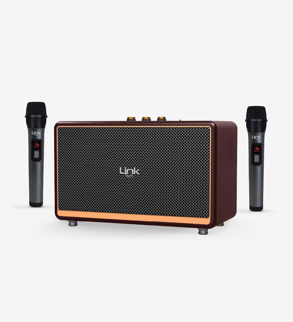 M408 Premium Mikrofonlu 100W Retro Bluetooth Hoparlör