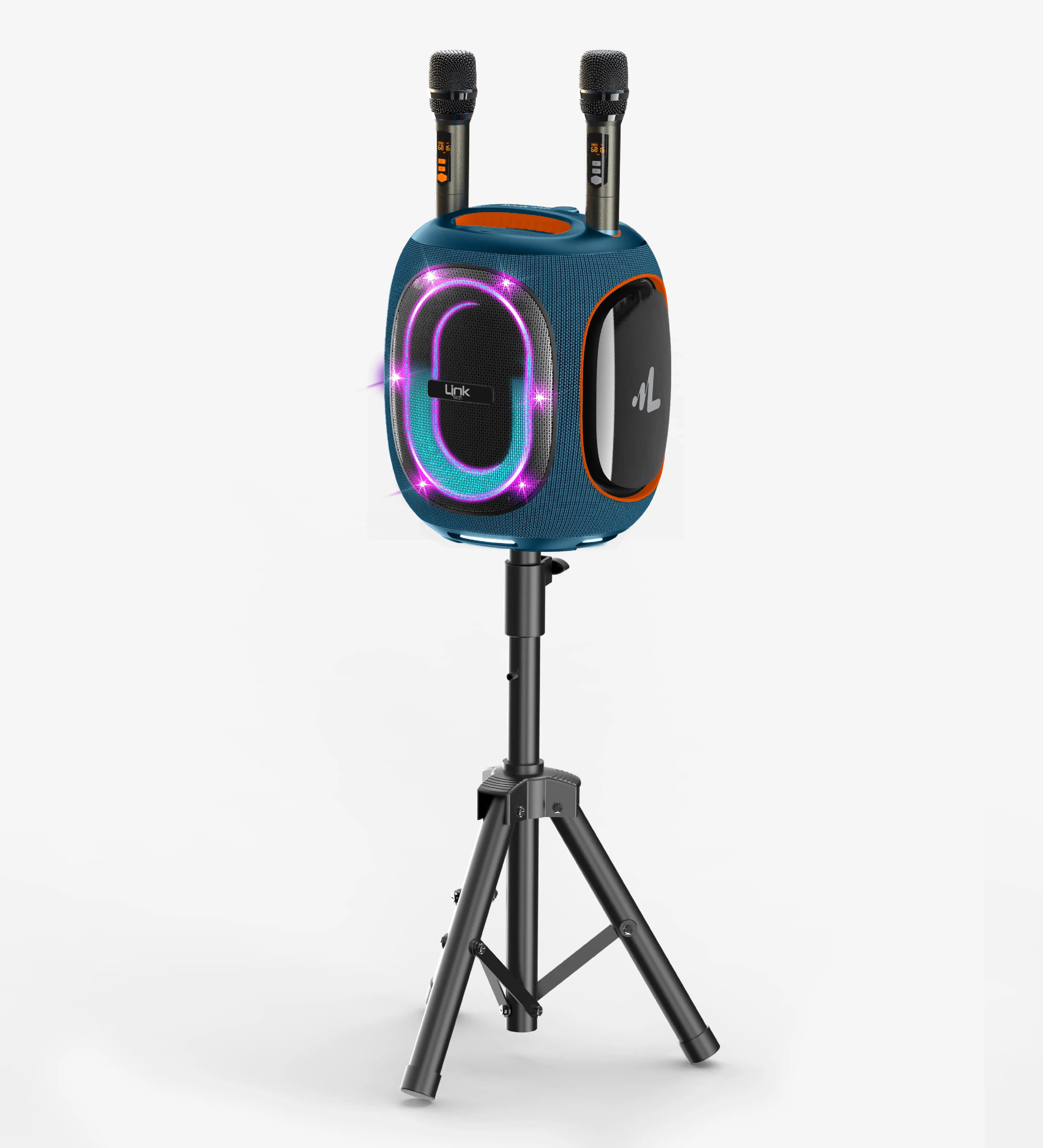 M424 Premium Çift Mikrofonlu 300W Ekstra Bas Bluetooth Hoparlör