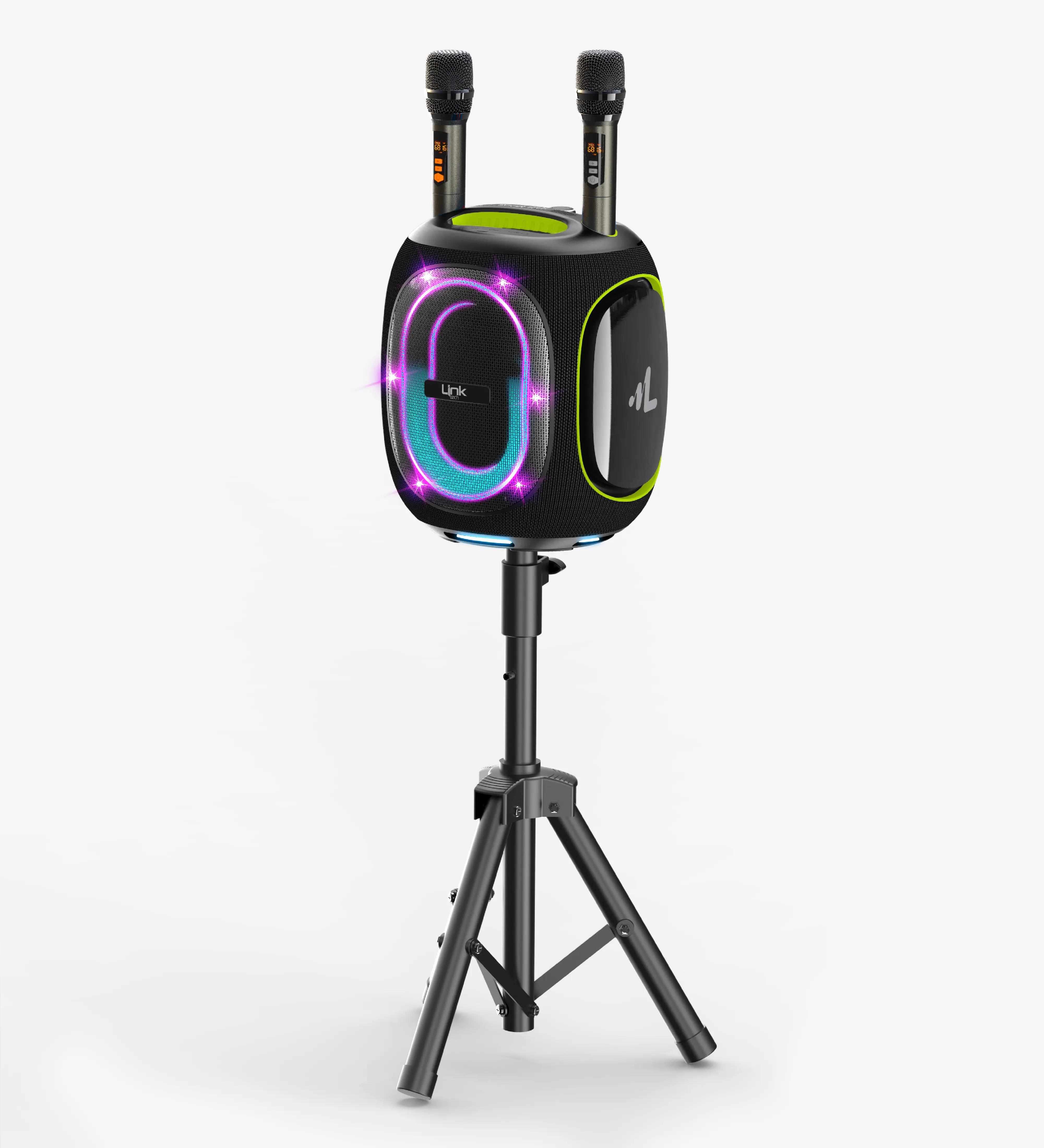 M424 Premium Çift Mikrofonlu 300W Ekstra Bas Bluetooth Hoparlör