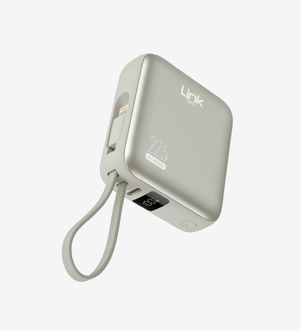 PD22 Premium Hızlı Şarj 22.5W Dahili Kablolu 10.000 mAh Powerbank