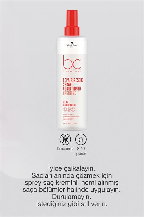 BC Clean Acil Kurtarma Sprey Saç Kremi 400ml