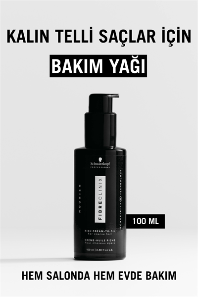 Fibre Clinix Kalın Telli Saçlar İçin Bakım Yağı 100ml