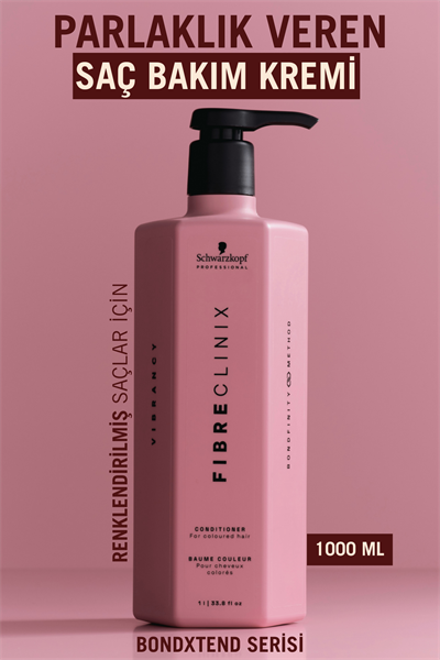 Fibre Clinix Renklendirilmiş Saçlar İçin Parlaklık Veren Saç Kremi 1000ml