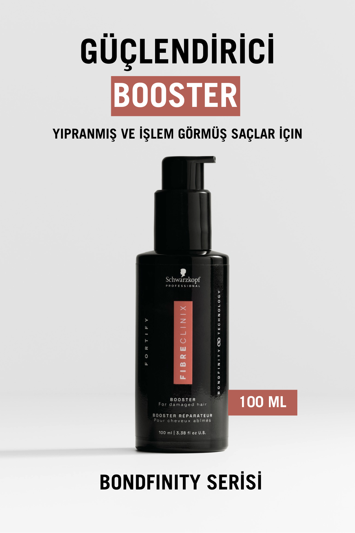 Fibre Clinix Güçlendirici Booster- Yıpranmış ve İşlem Görmüş Saçlar İçin 100ml
