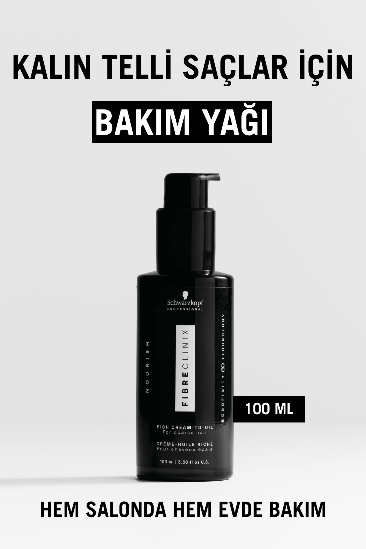 Fibre Clinix Kalın Telli Saçlar İçin Bakım Yağı 100ml