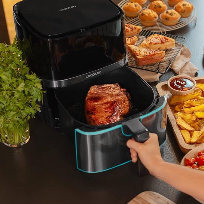 cecotec CecoFry 5500 Pro, 5.5L Air Fryer XL, 1700 W, PerfectCook Teknolojisi, 8 Pişirme Modu