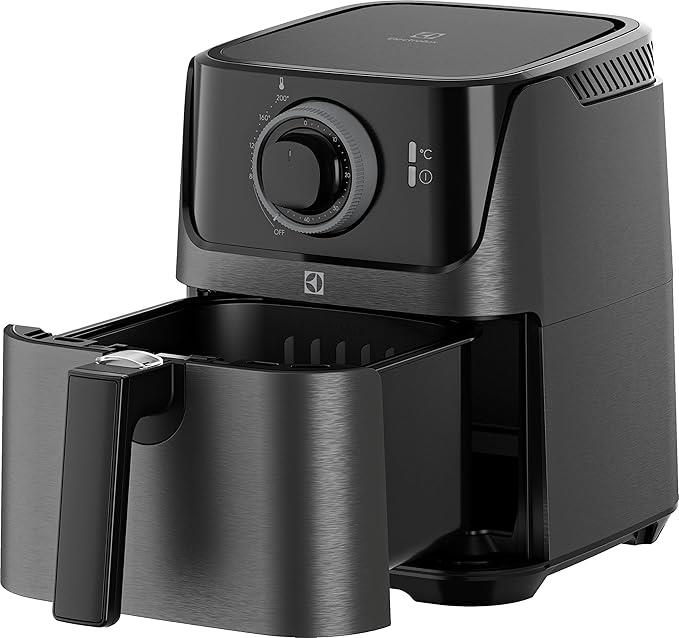 Electrolux E5AF1-4GB Create 5 Airfryer Granit Siyah 3.5 Litre Sepet Kapasiteli, 2.5 Litre Kızartma Kapasiteli, 1350W, 60 Dakikalık Zamanlayıcılı