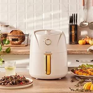 OUTLET Homend Airfryday 2504H 8 Farklı Programlı, 4,3 Litre Airfryer Krem