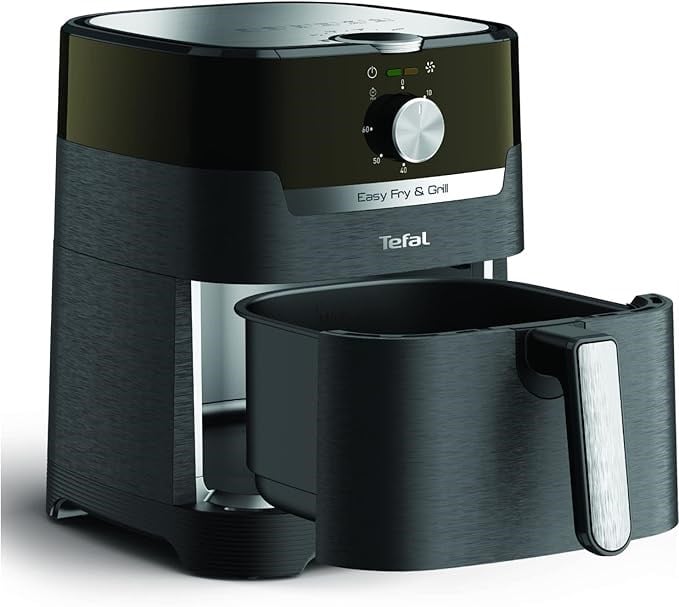 Tefal EY5018 Easy Fry & Grill Classıc Yağsız Fritöz Airfryer, 4,2 Litre Kapasite, Hava ile Kızartma & Izgara, 60 Dk Zamanlayıcı, Siyah (1510002076)
