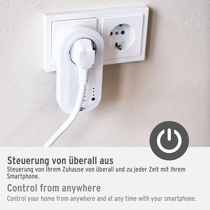 OUTLET Brennenstuhl Wifi Özellikli Zaman Ayarlı Ses Kontrollü Akıllı Priz, Standart