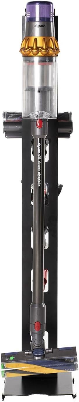 OUTLET Dyson Uyumlu Dikey Süpürge Standı Siyah Renk V15 - V12 - V11 - V10 - V8 Modellere Uyumlu