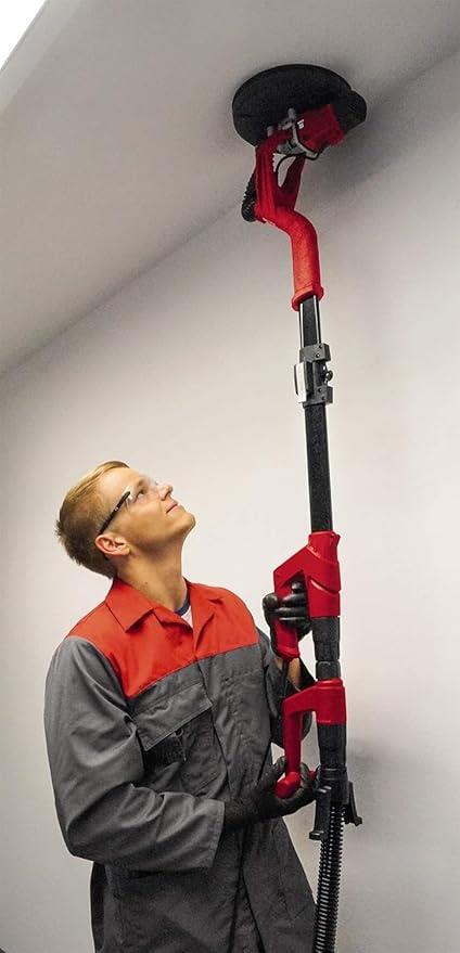 Einhell Alçıpan Duvar Zımpara (600 W, maksimum 1500 d/d, 225 mm zımpara diski, teleskopik sap, cırtlı zımpara tablası, 6 adet zımpara diski dahil) - 4259929