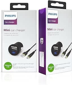 OUTLET Philips DLP2520C 2.1A Type-C KAblolu Araç Şarj Cihazı