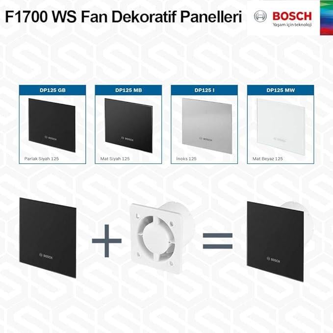Bosch Thermotechnik DP125 MB Dekoratif Panel Mat Siyah