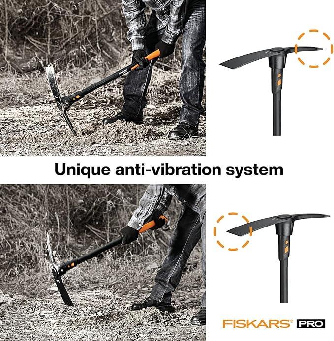 Fiskars IsoCore L Kazma Kazması, Kayalık Topraklar İçin, 91 cm, 3,4 kg, Siyah/Turuncu, 1020166