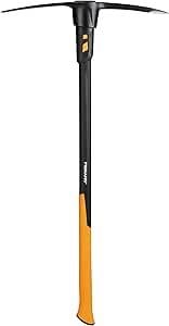 Fiskars IsoCore L Kazma Kazması, Kayalık Topraklar İçin, 91 cm, 3,4 kg, Siyah/Turuncu, 1020166