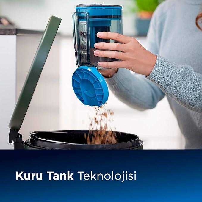 OUTLET Bissell 1977N Vac & Steam Titanium 2Si 1 Arada Elektrikli Süpürge Ve Buharlı Temizleyici, 1600 Watt, Siyah