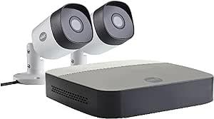 OUTLET Yale SV-4C-2ABFX-2 Smart Home CCTV Eco Set - Beyaz - 2 Kamera - HD 1080p - IP67 - 20 m Gece Görüşü - Canlı Görüntüleme - Yale View Uygulaması ile Kontrol
