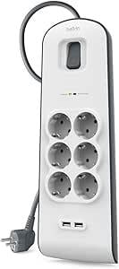 Belkin Surge Plus 6lı çoklu priz