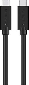 Data ve Şarj KablolarıOUTLET Philips SWV6801/00 USB-C'den USB-C'ye Kablo - Thunderbolt 3 Uyumlu, 5K Video Çözünürlük, 40 Gbps Ultra Hızlı Veri Aktarımı, 1.5m