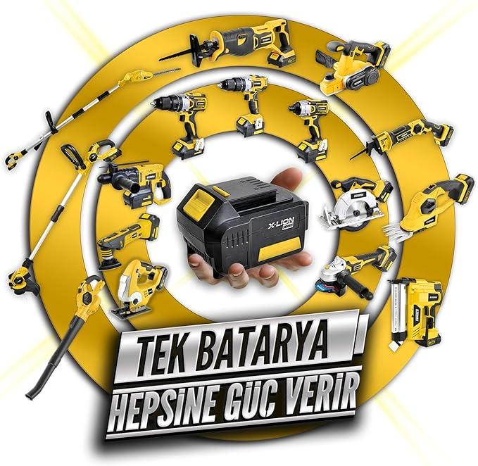 OUTLET RTRMAX RTX1892B 18V Budama Testeresi Aküsüz, Sarı