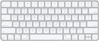 OUTLET Apple Touch ID özellikli Magic Keyboard: Bluetooth, şarj edilebilir. Apple çipe sahip Mac bilgisayarlarla çalışır; INGILIZCE