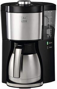 OUTLET Melitta Look V Perfection Filtre Kahve Makinesi - Termos - Zamanlayıcı Fonksiyonlu - Damlama Durdurucu - 10 Fincan - Siyah (1025-16)