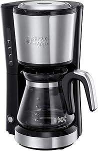 OUTLET Russell Hobbs 24210-56 Mini Kahve Makinesi, Kompakt, 650 Watt, 5 Fincana Kadar, Paslanmaz Çelik, 0,6 Litre