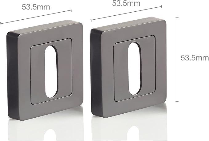 OUTLET Yale Bologna Serisi 35-ZR-8x8-A003-KT-56-11 Oda Tipi Kapı Kolu - Siyah Mat Kaplama - Parçalar Dahildir
