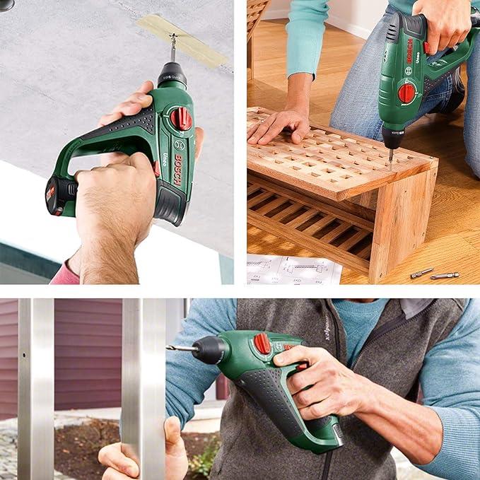 OUTLET Bosch Akülü Kırıcı Delici Uneo 12 (12 Volt Sistemi, Akü ve Şarj Cihazı Dahil Değildir, 8 Parça Aksesuar Ucu Dahildir, Karton Kutuda)