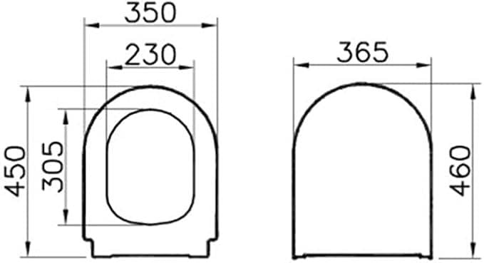 Vitra 85-003-009 Klozet Kapağı Universal Yavaş Kapanır Beyaz
