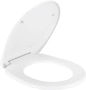 VitrA S20 Round 109-003-909 Universal Klozet Kapağı, Yavaş Kapanır, Kolay Çıkabilir, Beyaz