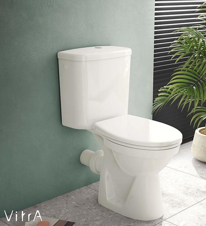 VitrA S20 Round 109-003-909 Universal Klozet Kapağı, Yavaş Kapanır, Kolay Çıkabilir, Beyaz