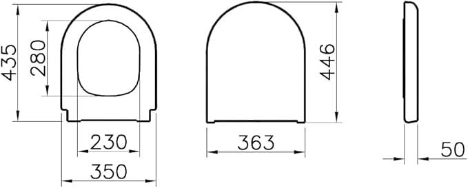 VitrA Zentrum Round 121-003-901 Klozet Kapağı, Beyaz