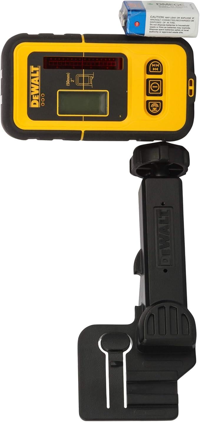 Dewalt alıcı/Laser-dedektör (DW088 ve DW089, 300 metreye kadar, kolay kullanım için, nem ve sıçrayan suya karşı korumalı gövde, LCD Display) DE0892