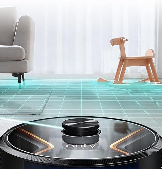 Anker Eufy Robovac X8 Hybrid Akıllı Robot Süpürge, Çift Türbin ile 2x 2000Pa Çekim Gücü
