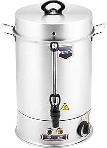 Su IsıtıcılarOUTLET Remta R32 60 Bardak Sıcak Su Otomatı, 7 L, 1200 W, Gümüş Rengi, Isı yalıtımlı kulplar