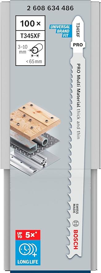 BOSCH 2 608 634 AKSESUARI 486 DEKUPAJ TESTERE BIÇAĞI T 345 XF (100LÜ PAKET)
