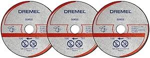 Dremel DSM20 Kompakt Testere ile Uyumlu Metal ve Plastik Kesme Diski (DSM510) 3lü