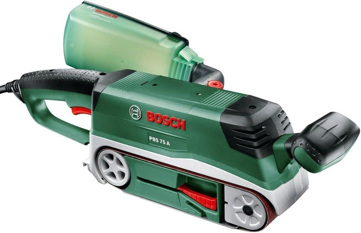 OUTLET Bosch Home and Garden Kayışlı taşlama makinesi PBS 75 A, 1 taşlama kayışı K 80 (710 W, taşlama yüzeyi 76 x 165 mm, kayış boyutları 75 x 533 mm)