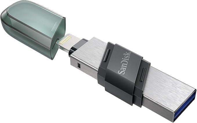SanDisk iXpand Flash Drive 64GB Type A + Lightning, Flash Sürücü, macOS ve PC için