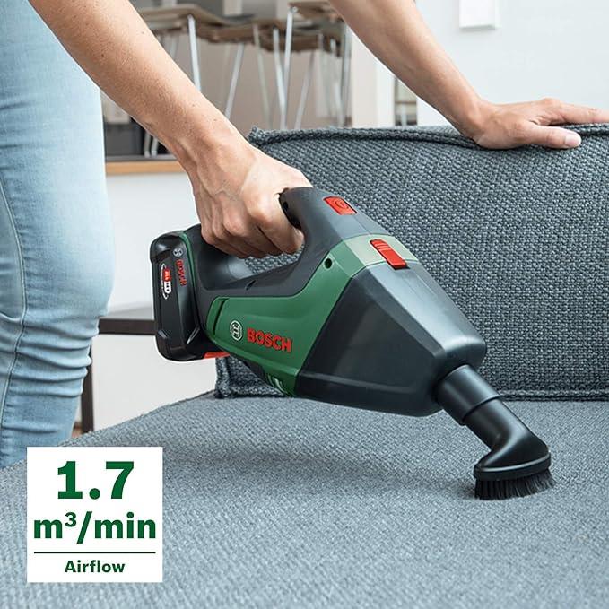 BOSCH AKÜLÜ ELEKTRİKLİ SÜPÜRGE, 0.5 L HAZNE, 15.3 X 5.8 X 8.3 CM, 18 VOLT SOLO (Akü ve şarj aleti dahil değildir)