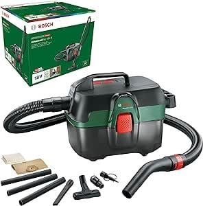 OUTLET Bosch AdvancedVac 18V-8 akülü ıslak ve kuru elektrikli süpürge (aküsüz, 18 Volt sistem, aksesuar seti ile, kartonda), test notu: çok iyi (şarjör: Mann kendisi mi)