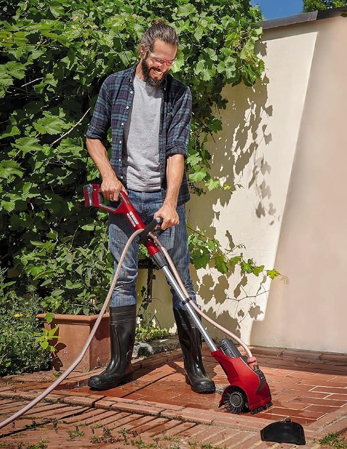 Einhell Akülü Yüzey Temizleyici PICOBELLA 18/215 Power X-Change (18 V, çok fonksiyonlu, entegre bahçe hortumu bağlantısı, orta sertlikte fırça dahildir, akü dahil değildir) - 3424200