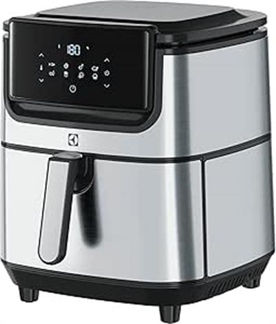 Electrolux E6AF1-6ST AirFryer 8 Programlı Dokunmatik LCD Ekranlı 7 L Sepet Kapasiteli, 5.4 L Kızartma Kapasitesi Sıcak Hava Fritözü