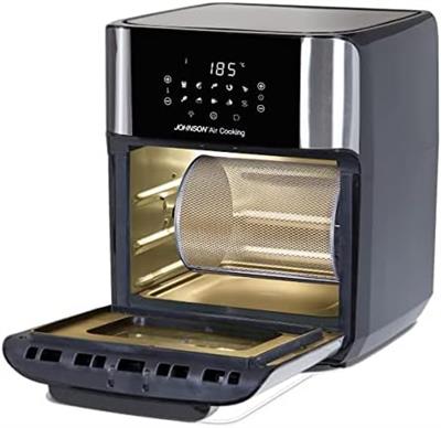 Johnson Aircooking XXL Sıcak Hava Fritözü, Metalik Gri (Made in Italy)