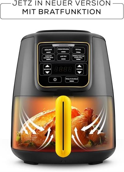 Karaca Air Pro Cook Köz XL Airfryer Black Gold