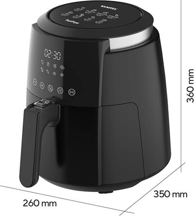 Kumtel Digital Fastfryer HAF-02 - Airfryer, Siyah