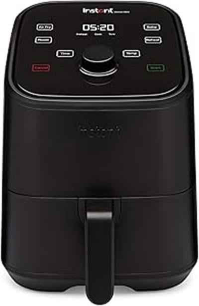 OUTLET Instant Brands Vortex Mini Airfryer, 2L Kapasite, Kızartma Tavası ve Mini Fırın, Siyah